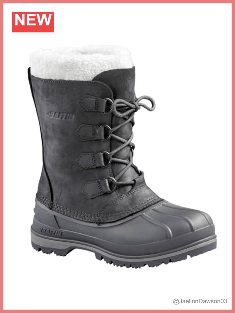 Baffin Canada Women's Waterproof Insulated Winter Mid-Calf Boots Faux-Fur Collar